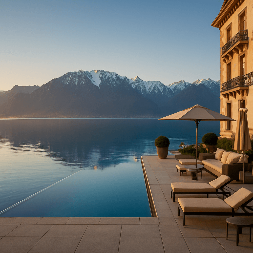 Ein Refugium am See mit Infinity-Aussicht — Genf, Schweiz